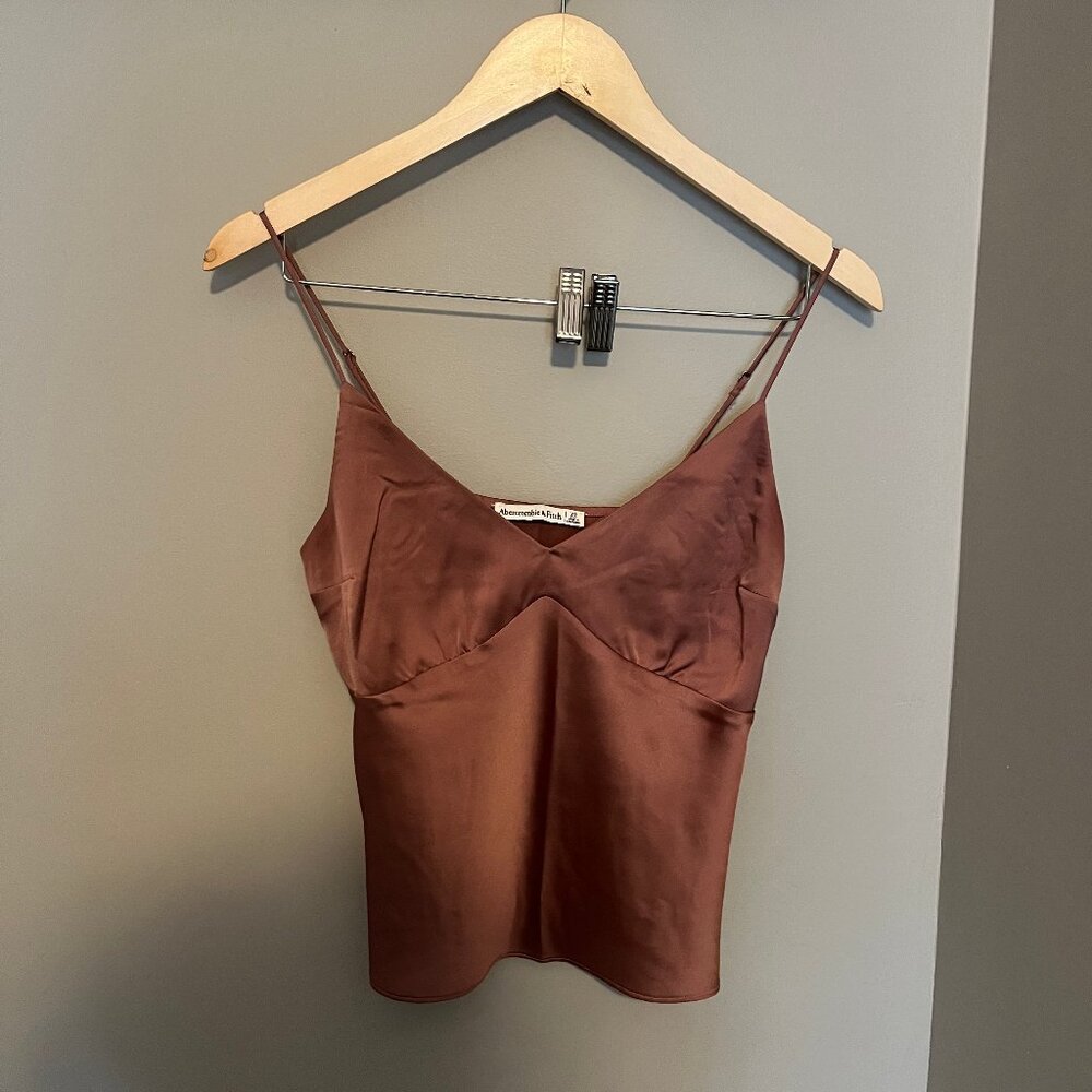 Abercrombie Satin V-Neck Cami